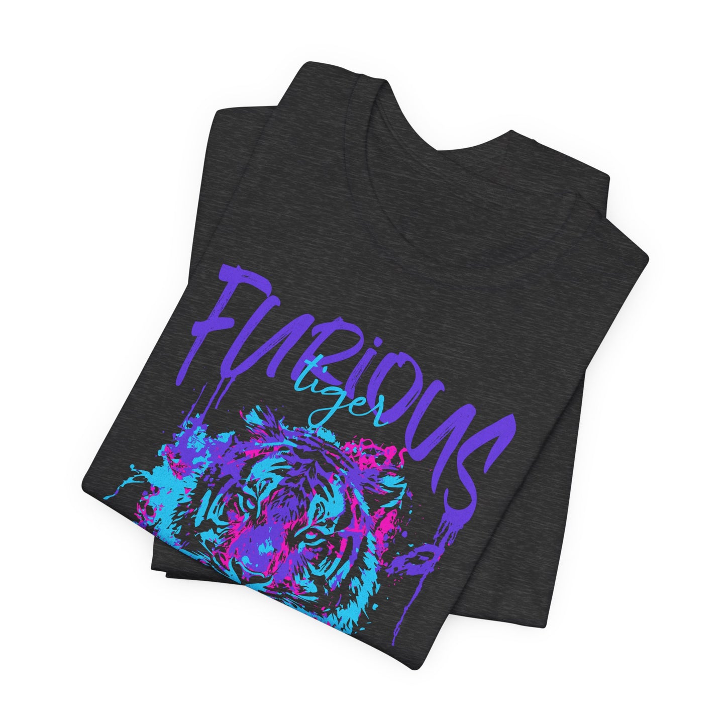 Furious Tiger, Unisex Jersey Short Sleeve Tee