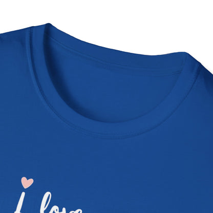 I Love You Graphic Tee — Minimal Heart Script T-Shirt