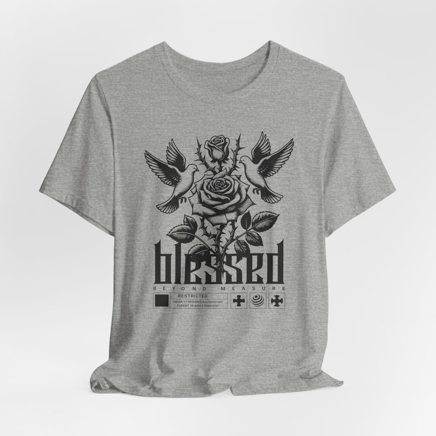 Blessed Rose Tee — Vintage Floral Graphic T‑Shirt