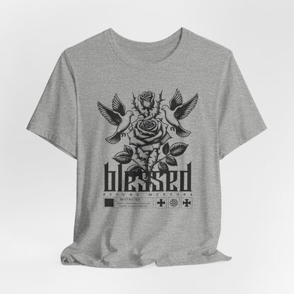Blessed Rose Tee — Vintage Floral Graphic T‑Shirt