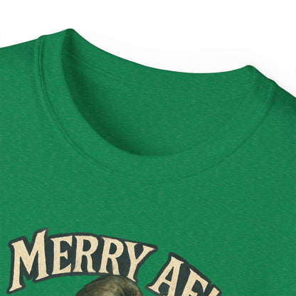 T‑Shirt — 'Merry AF' Vintage Grouchy Elf Christmas Tee