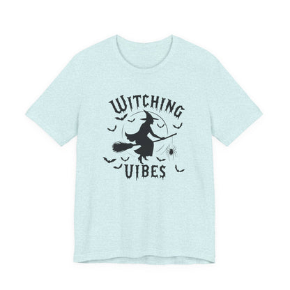 Witching Vibes Graphic Tee, Halloween Apparel, Unisex Costume Top, Casual T-Shirt, Spooky Season Outfit, Witchy Gift