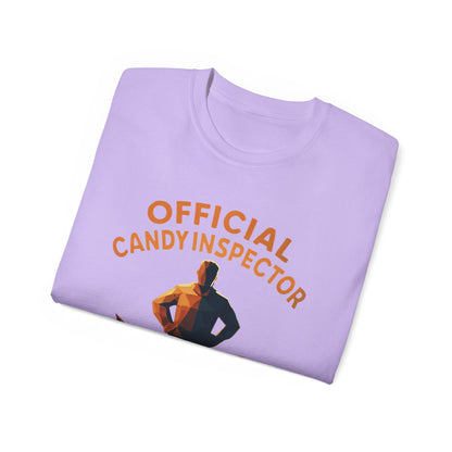 Official Candy Inspector Unisex Ultra Cotton Tee, Funny Gift, Halloween Tee, Party Shirt, Retro Style T-Shirt