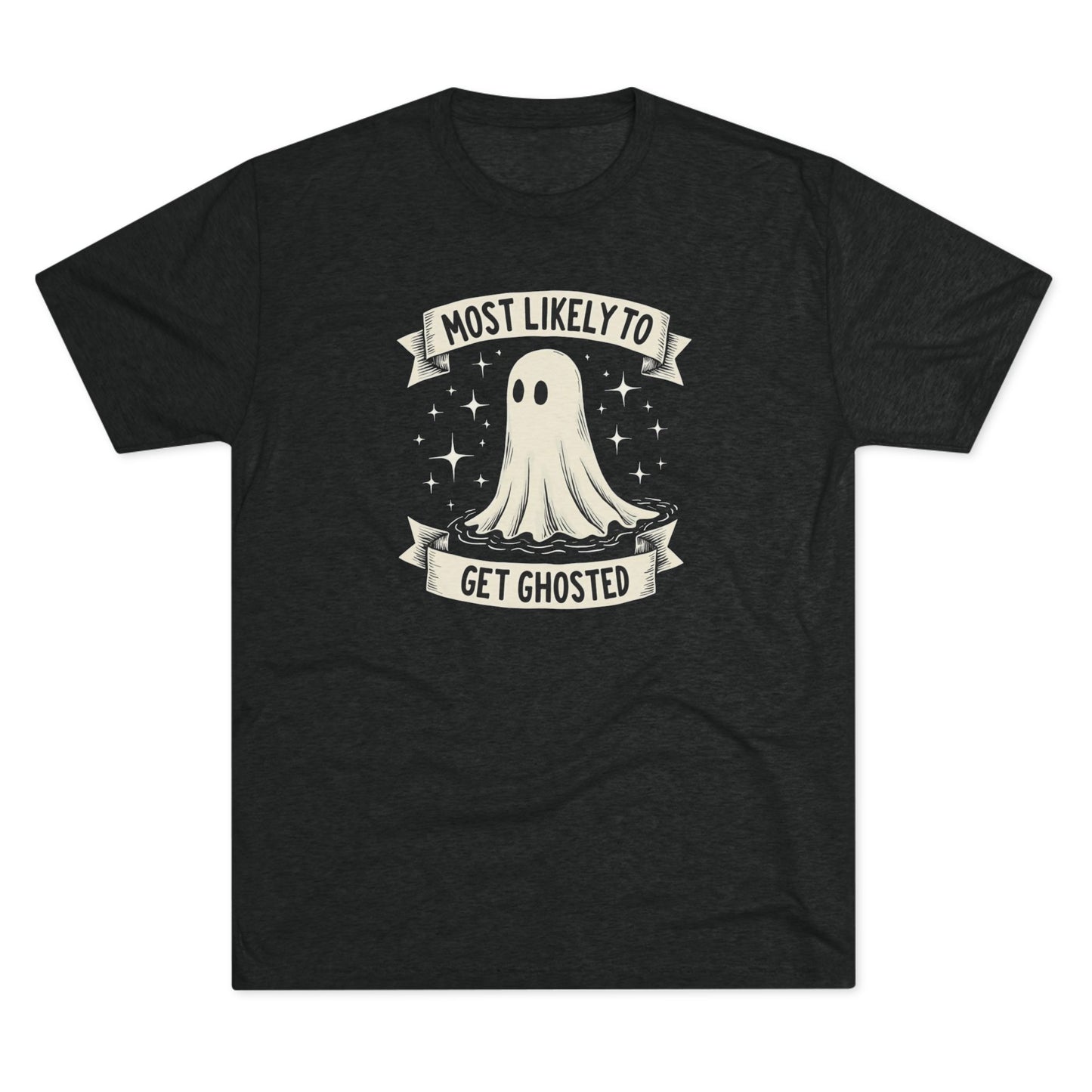 Most Likely To Get Ghosted T-Shirt — Cute Retro Ghost Halloween Tee