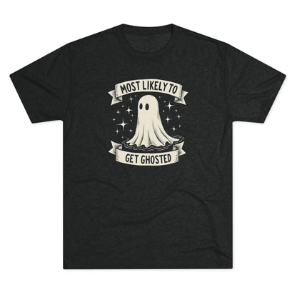 Most Likely To Get Ghosted T-Shirt — Cute Retro Ghost Halloween Tee