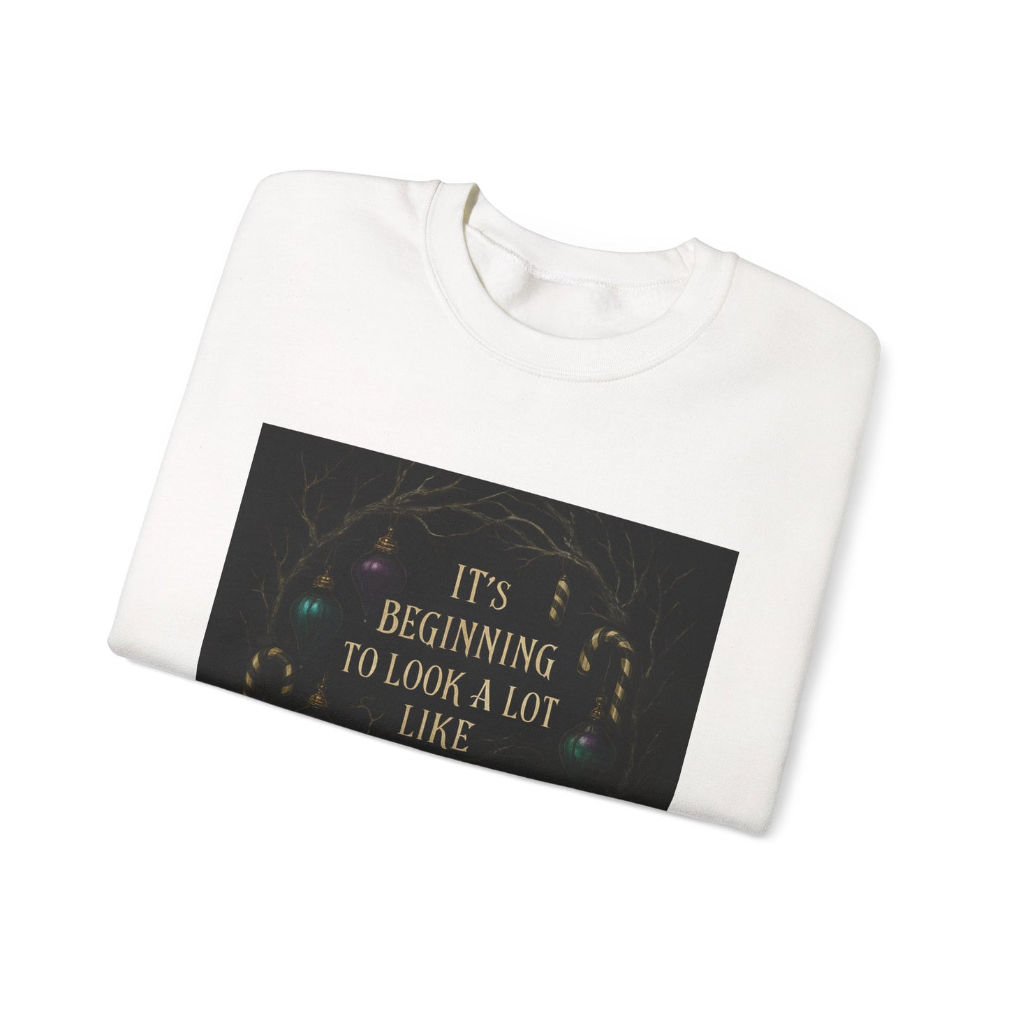 Goth‑Mas Crewneck Sweatshirt — "It's Beginning to Look a Lot Like Goth‑Mas" Holiday Gothic Sweater