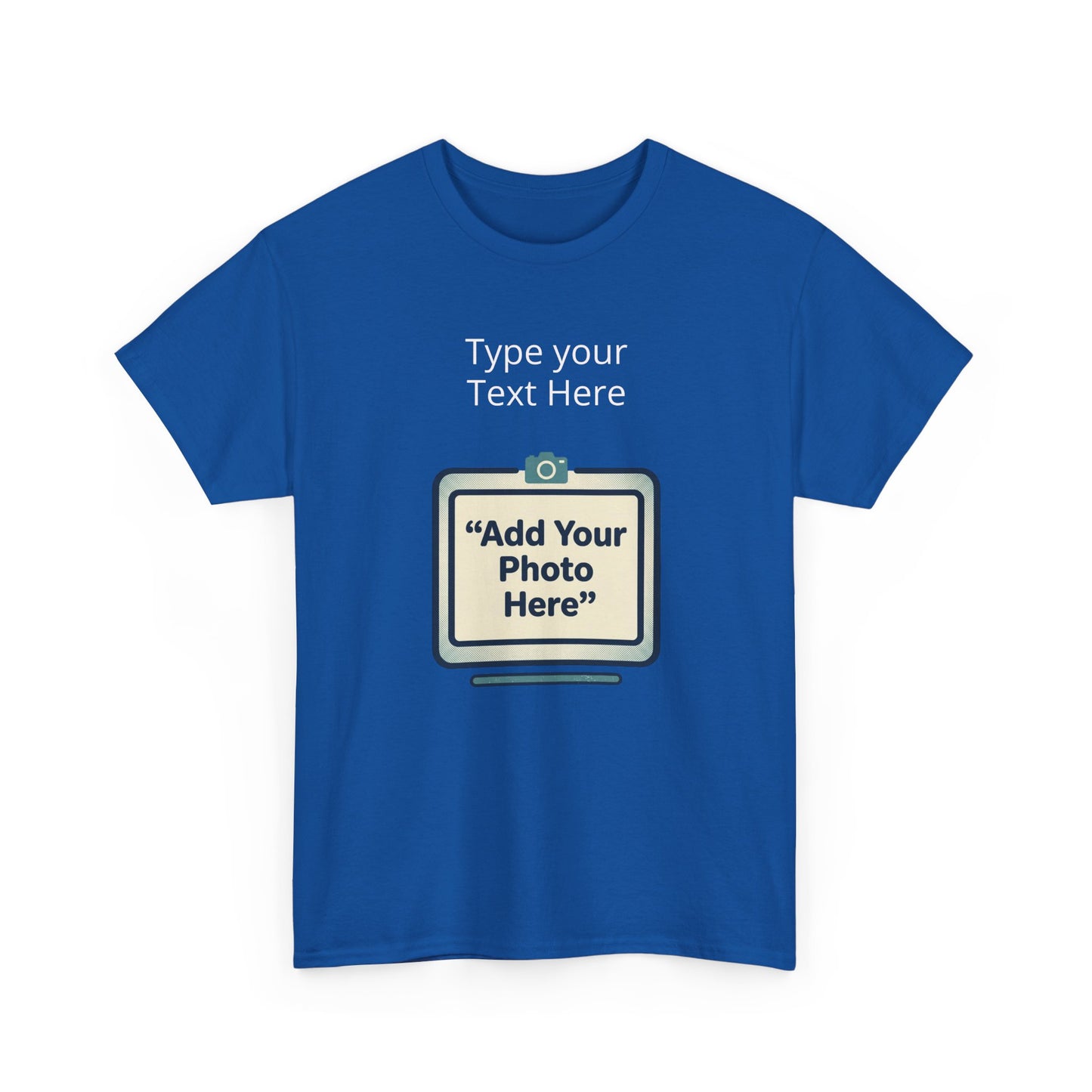 Customize Your Own (Adult) Heavy Cotton Tee — Personalized Image or Text T-Shirt