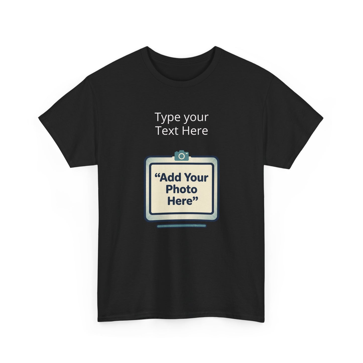 Customize Your Own (Adult) Heavy Cotton Tee — Personalized Image or Text T-Shirt