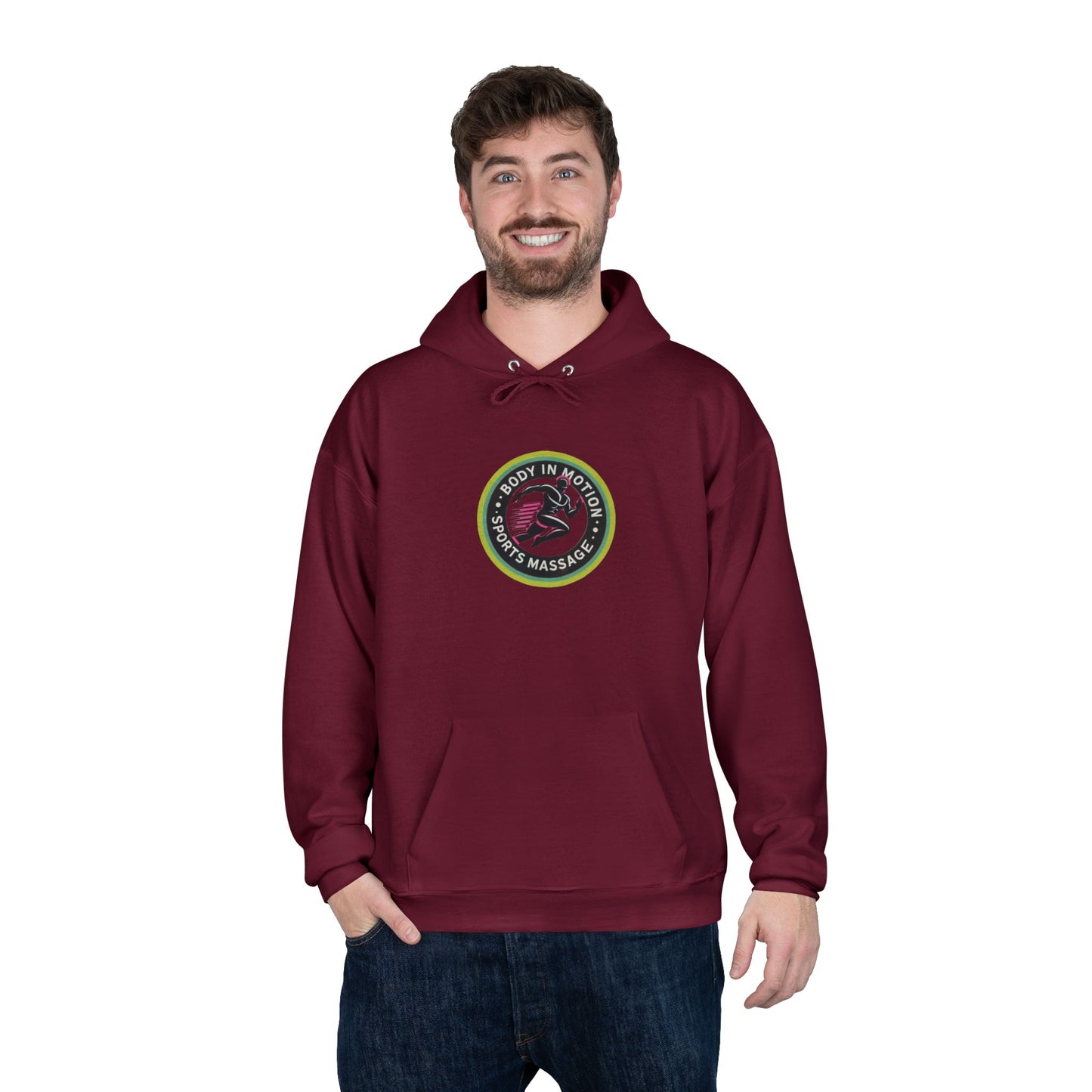 Sports Massage, Logo Hoodie — 'Run Fast' Athletic Pullover