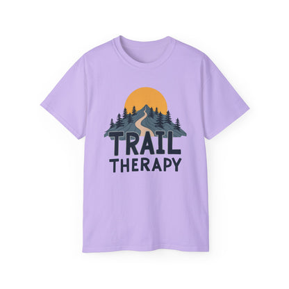 Trail Therapy Unisex Ultra Cotton Tee | Outdoor Lover Gift, Adventure Shirt, Nature Tee, Hiking Apparel, Relaxation Wear - Psychonaut Swag