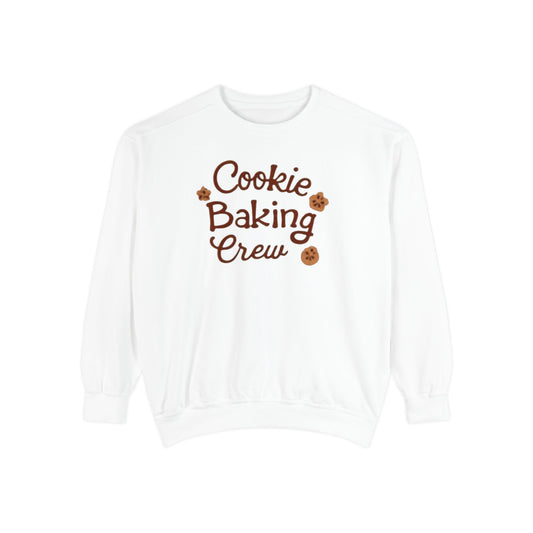 Cookie baking crew, Christmas sweater Unisex Garment-Dyed Sweatshirt