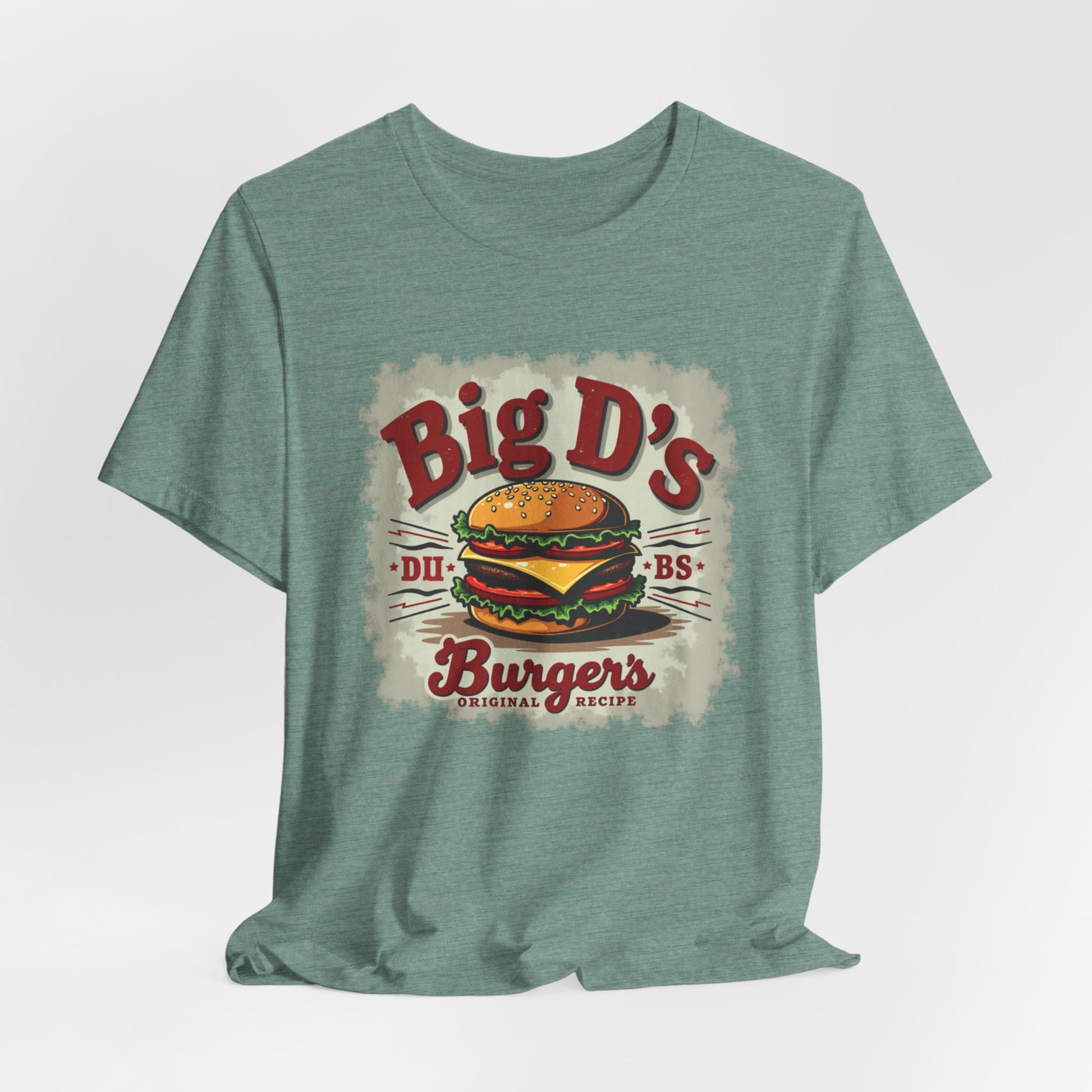 Big D's Burgers Unisex Jersey Tee - Fun Foodie Shirt, Casual Wear, Burger Lover Gift, Retro Fast Food T-Shirt, Summer BBQ Fashion - Psychonaut Swag
