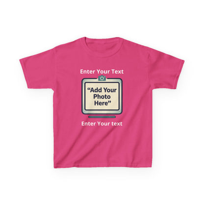 Custom Kids Tee — Personalized Image & Text for Birthdays, Trips, Events