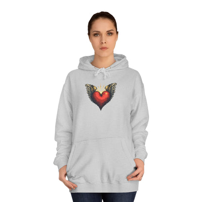 Free Heart, Unisex College Hoodie