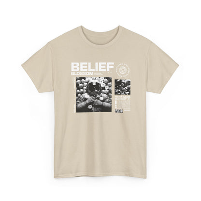 Astronaut Belief, Unisex Heavy Cotton Tee