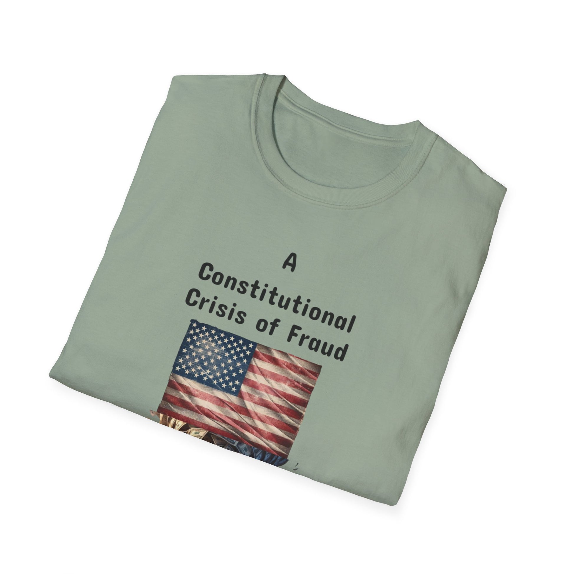 Constitutional Crisis of Fraud, Unisex Softstyle T-Shirt - Psychonaut Swag