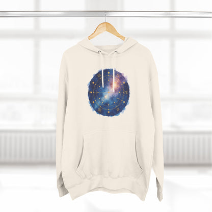 Galaxy Constellation Hoodie — Cosmic Star Map Fleece Pullover