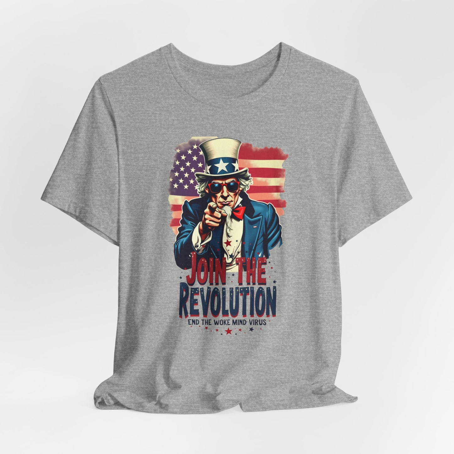 Revolution Uncle Sam T-Shirt — "Join the Revolution" Patriotic Graphic Tee