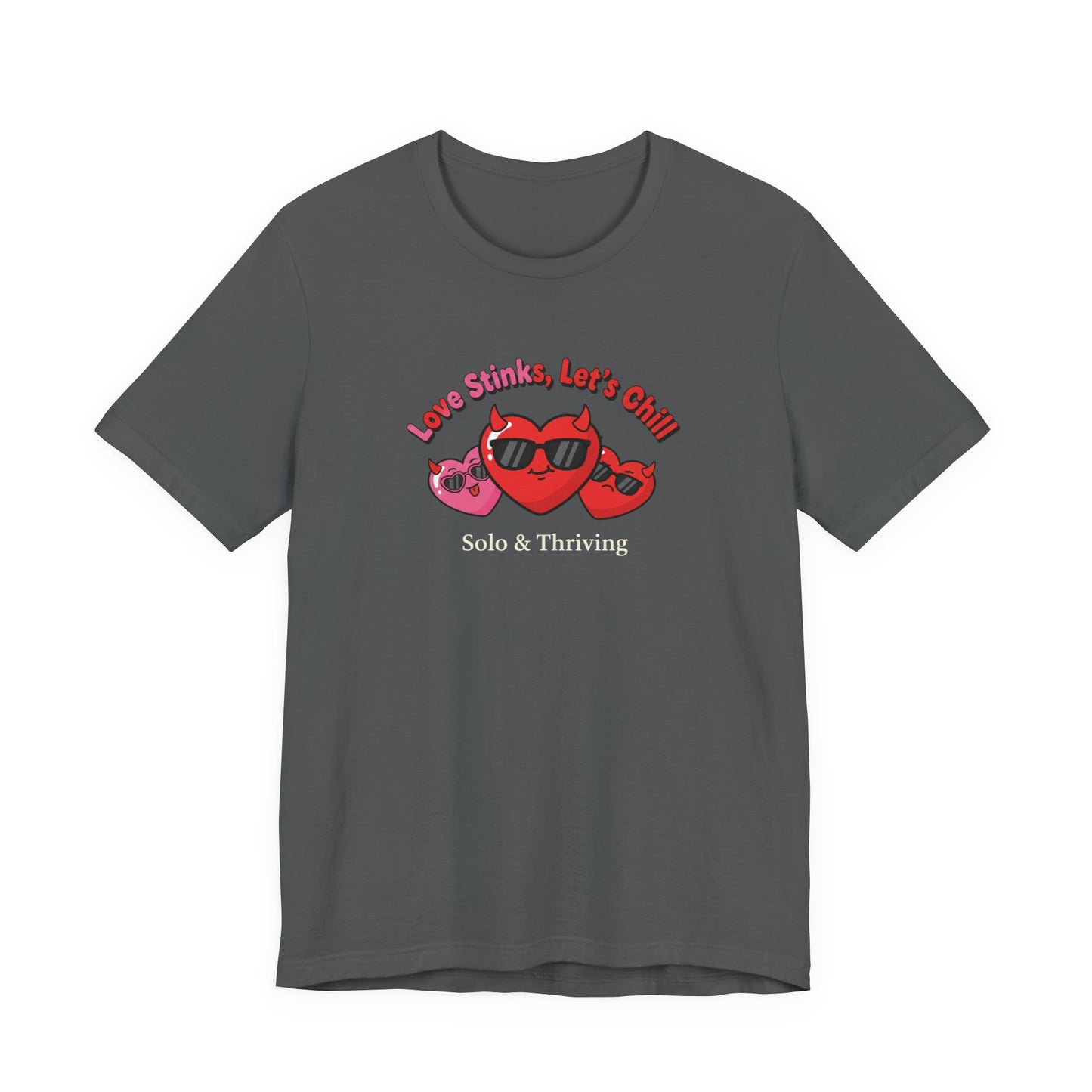 Love Smiles Tee — Retro Heart Sunglasses Graphic T-Shirt