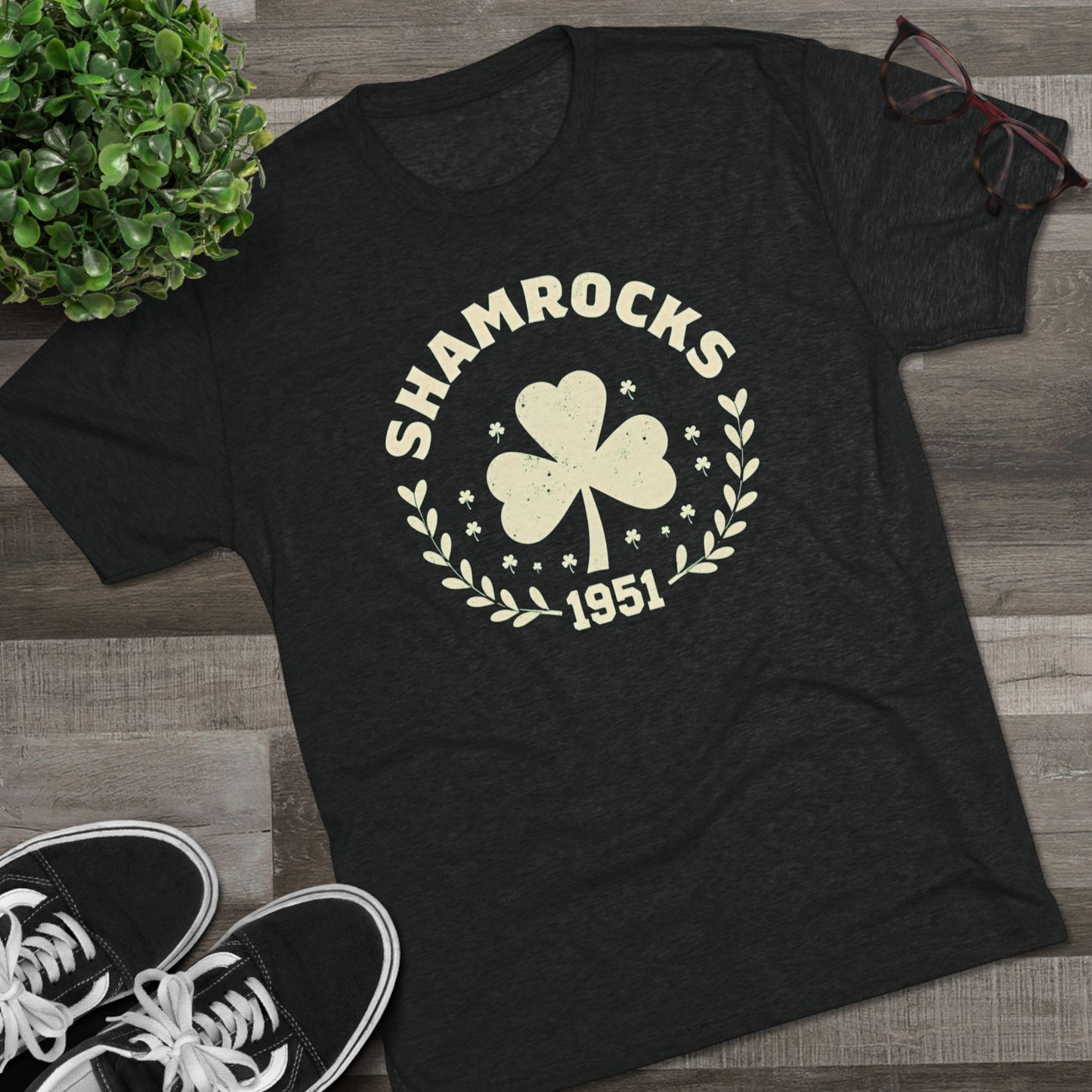 Shamrocks 1951 Crew Tee — Vintage St. Patrick’s Day Clover T-Shirt