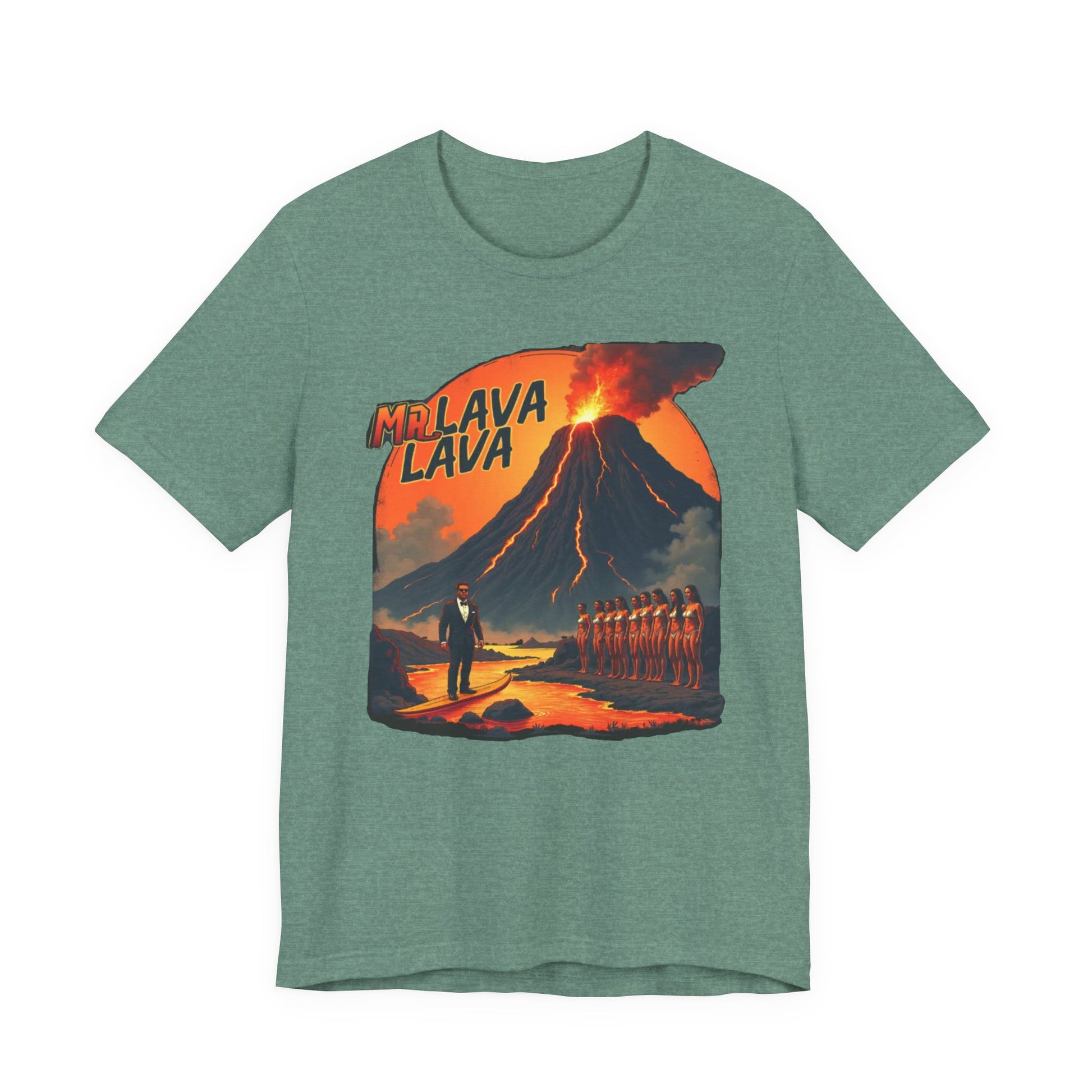 Mr. Lava Lava Tee, Unisex Graphic Shirt, Cool Retro T-Shirt, Perfect for Summer, Volcano Art, Gift for Geology Lovers - Psychonaut Swag