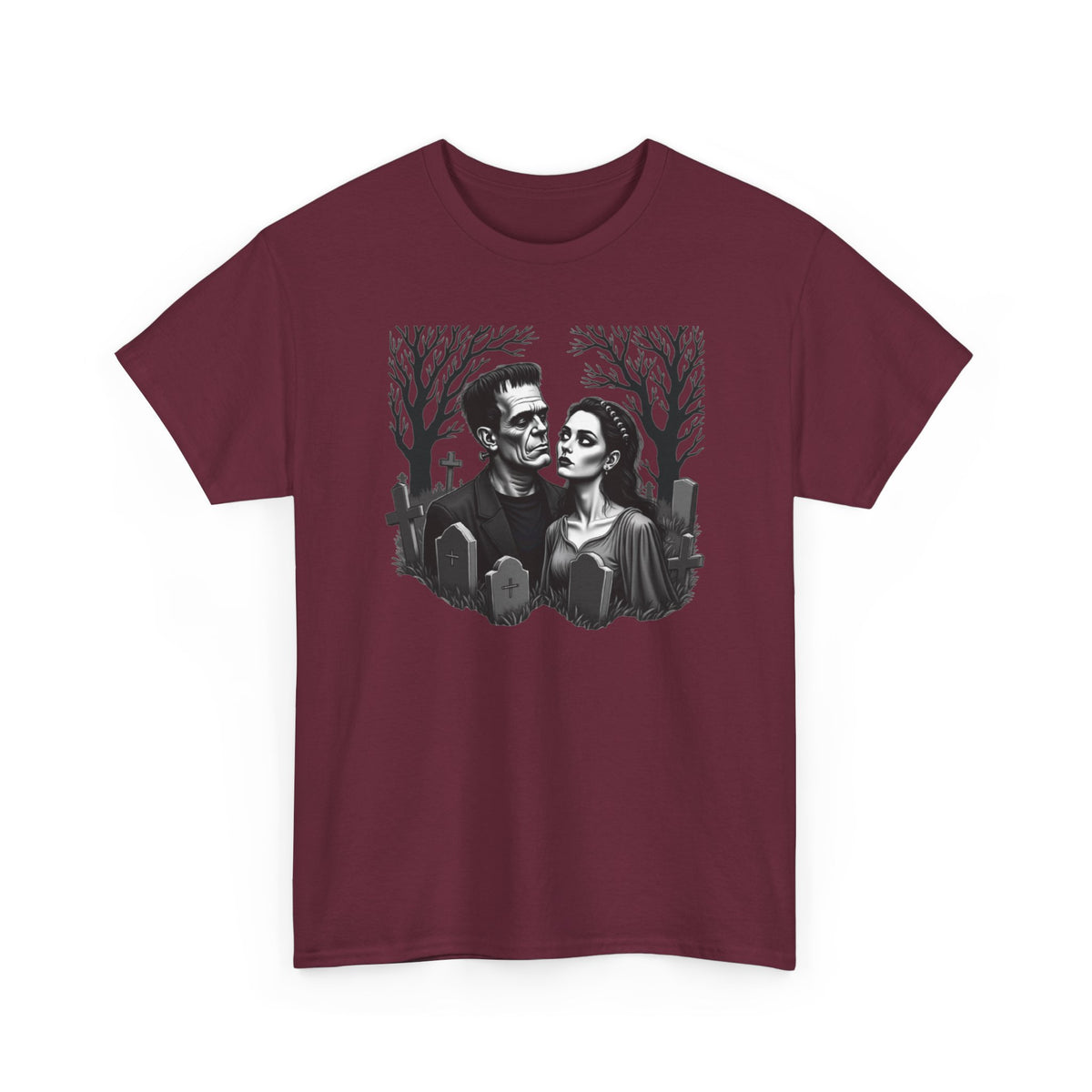 Gothic 'Until Forever' Couple Tee — Anniversary Season Graphic T-Shirt