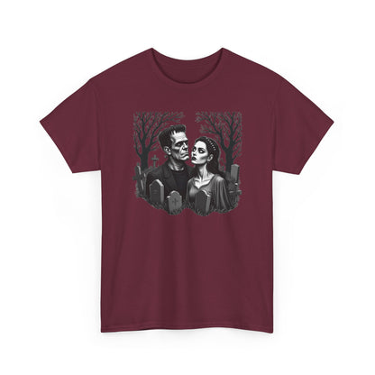 Gothic 'Until Forever' Couple Tee — Anniversary Season Graphic T-Shirt