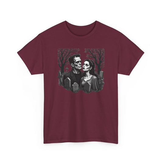 Gothic 'Until Forever' Couple Tee — Anniversary Season Graphic T-Shirt