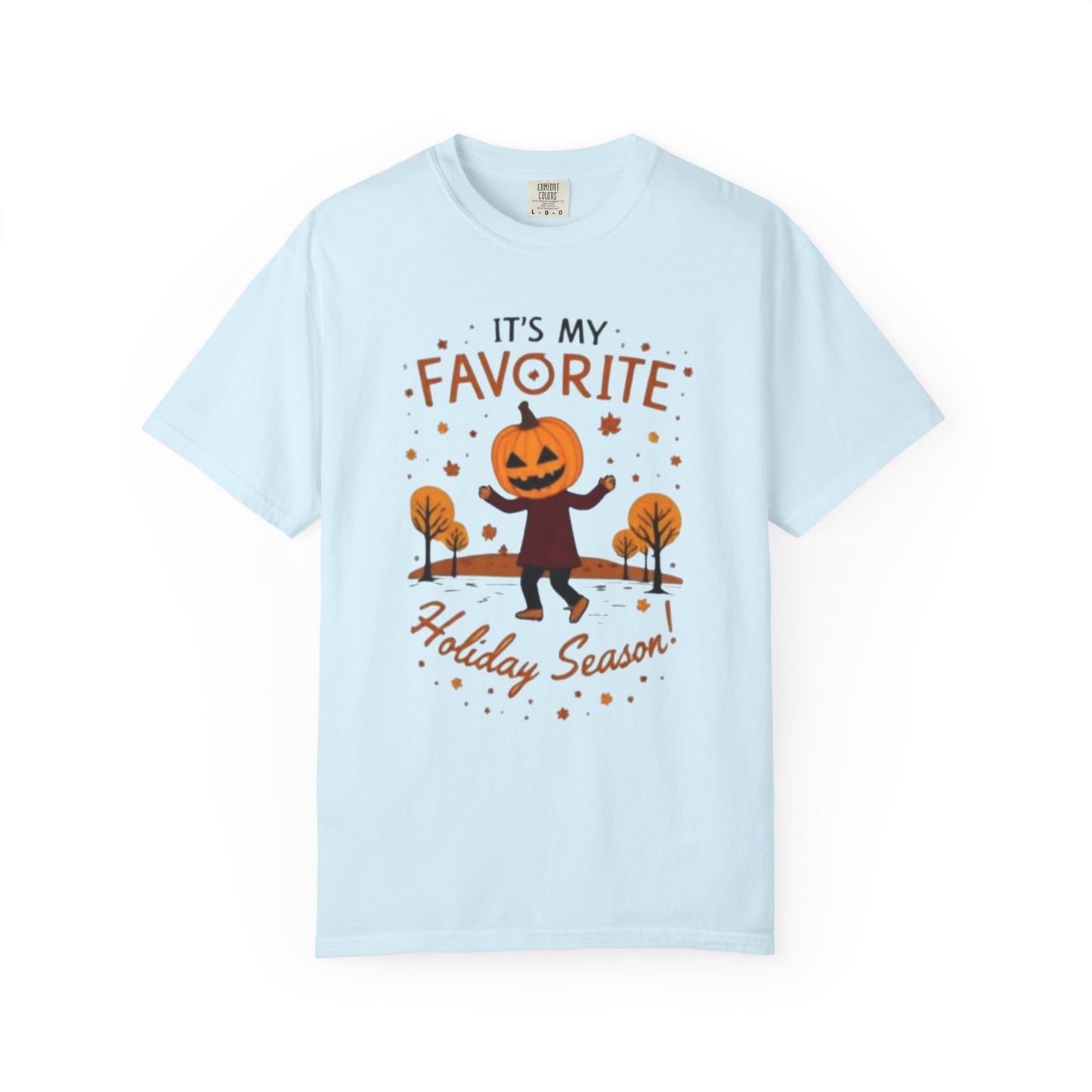 Halloween Pumpkin Head T-Shirt — "It's My Favorite Holiday Season!"