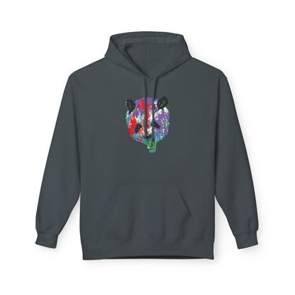 Psychedelic Panda, Unisex Midweight Softstyle Fleece Hoodie
