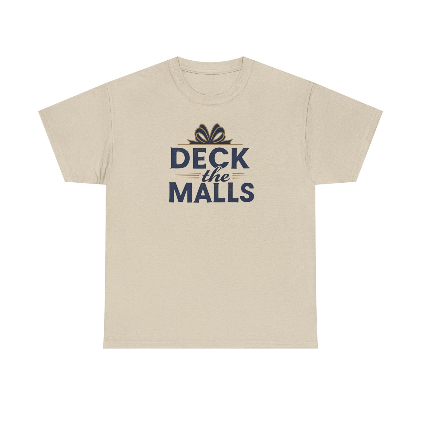 Deck the Malls Christmas T-Shirt — Holiday Shopping Funny Graphic Tee