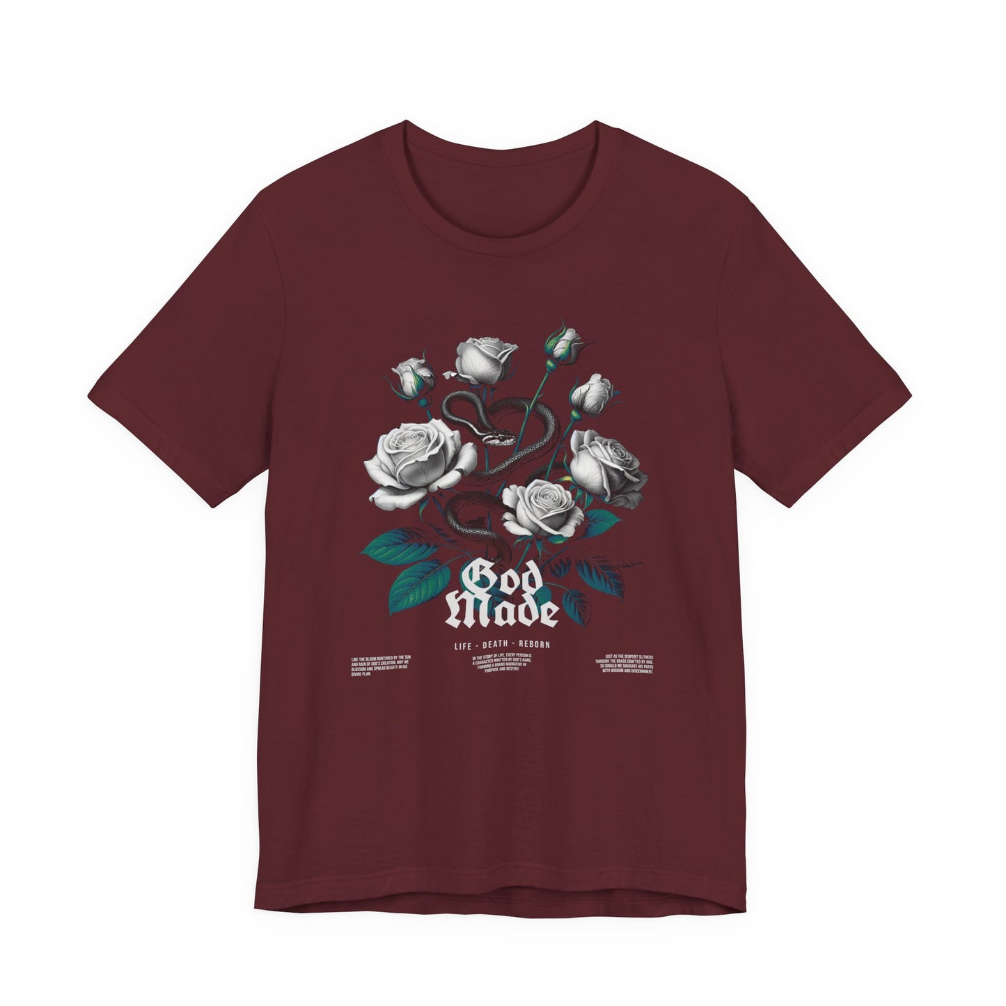 Rose and Snake Graphic Tee – Gothic Floral Vintage Shirt