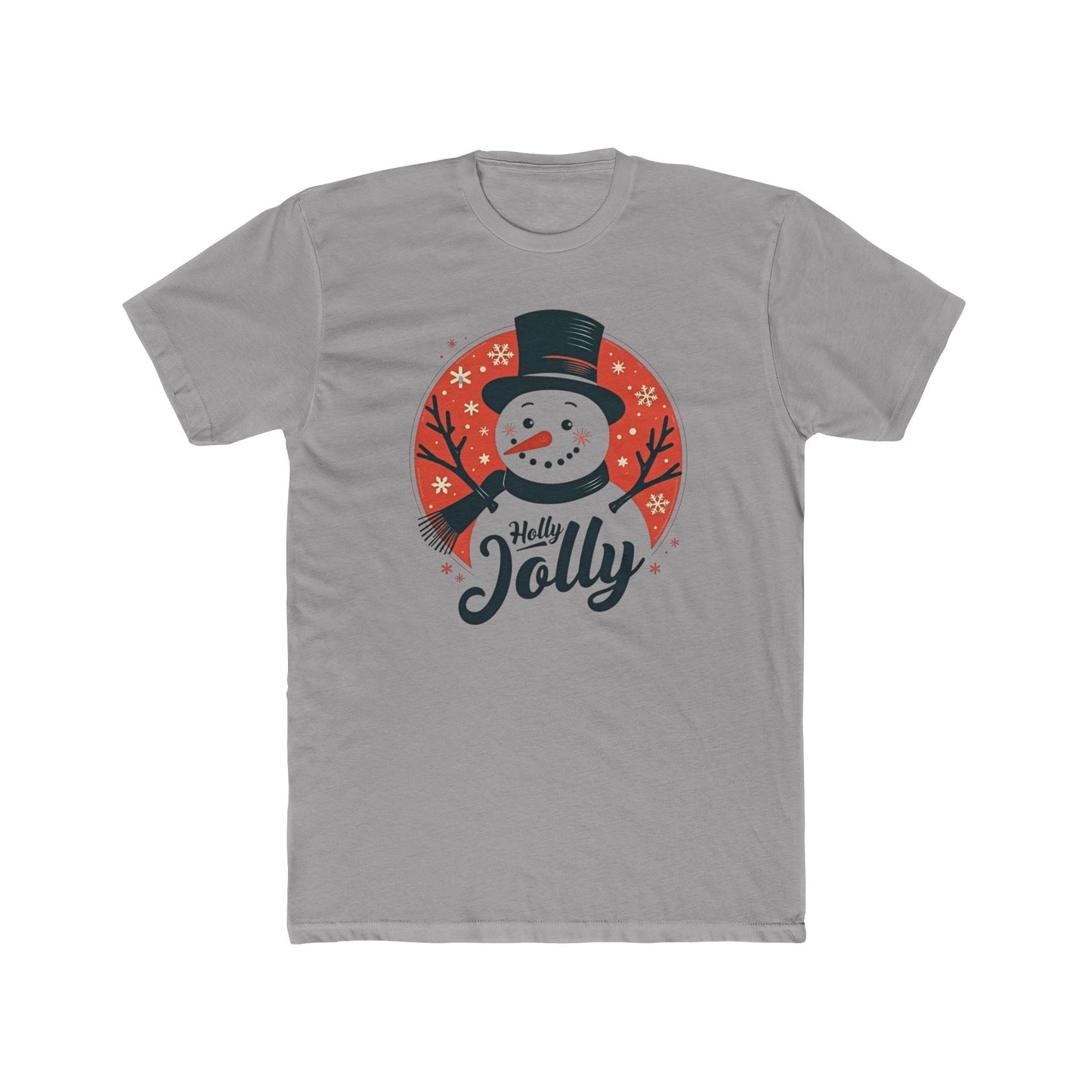 Holly Jolly Snowman T-Shirt — Christmas Holiday Crew Tee