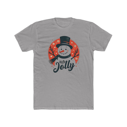 Holly Jolly Snowman T-Shirt — Christmas Holiday Crew Tee