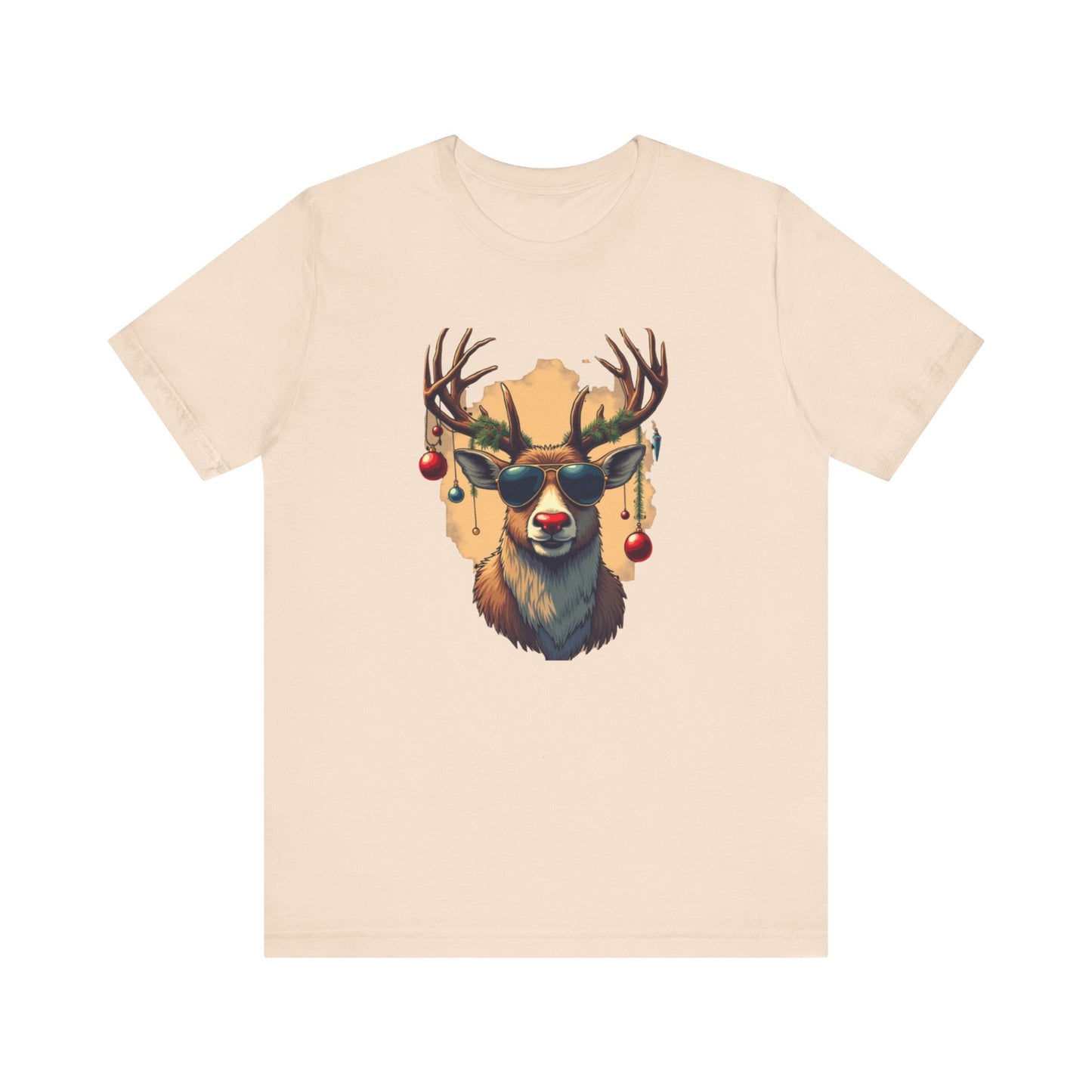 Rudolph the Party Animal, Unisex Jersey Short Sleeve Tee
