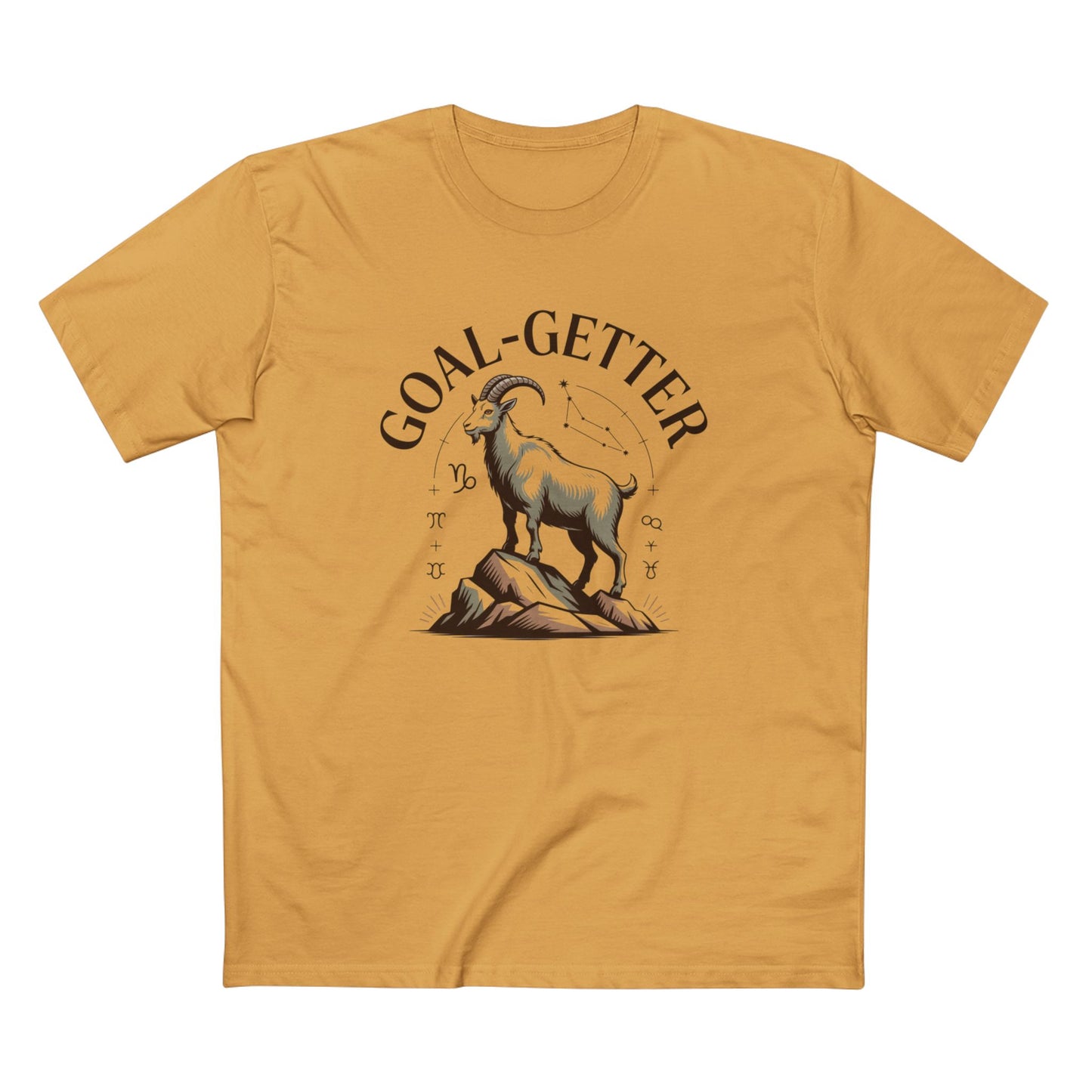 Goal-Getter Goat, Capricorn T-Shirt – Motivational Mountain Climber Tee