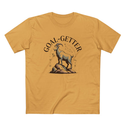 Goal-Getter Goat, Capricorn T-Shirt – Motivational Mountain Climber Tee