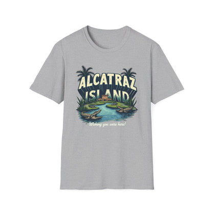 Alcatraz Island Vintage Travel T-Shirt — "Wishing You Were Here"