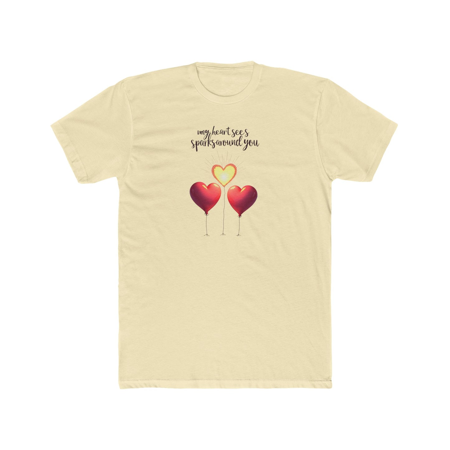 Valentine Heart Trio Tee — "My Heart Says I Picked Around You" Romantic Graphic T-Shirt