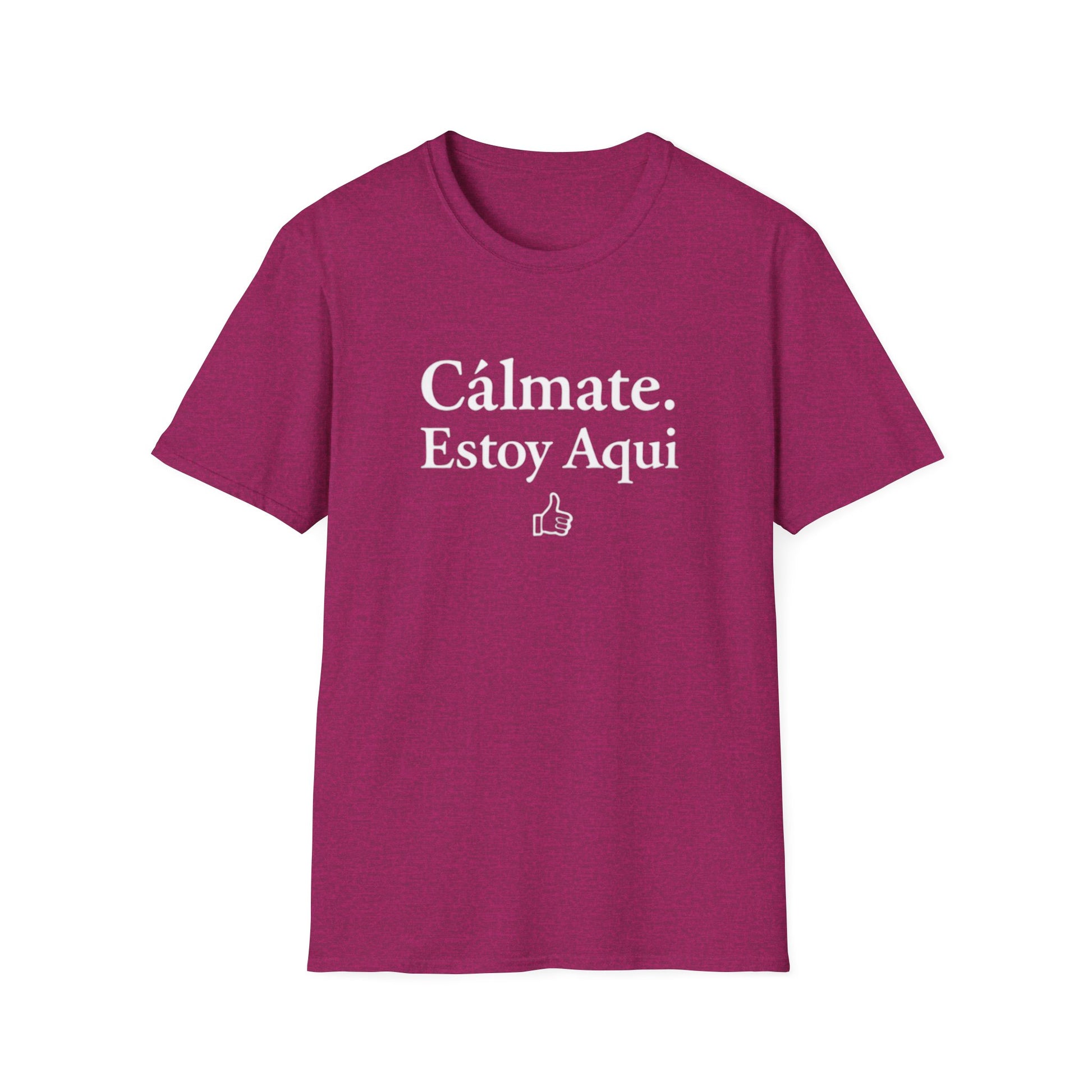 Calm down I’m here, Affirmation Unisex T-Shirt, Relax Shirt, Mindfulness Tee, Casual Wear, Gift for Yoga Lovers, Self-Care Reminder - Psychonaut Swag
