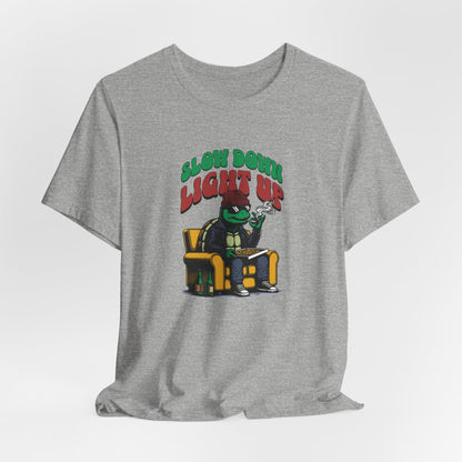 Slow Turtle, Unisex Jersey Short Sleeve Tee