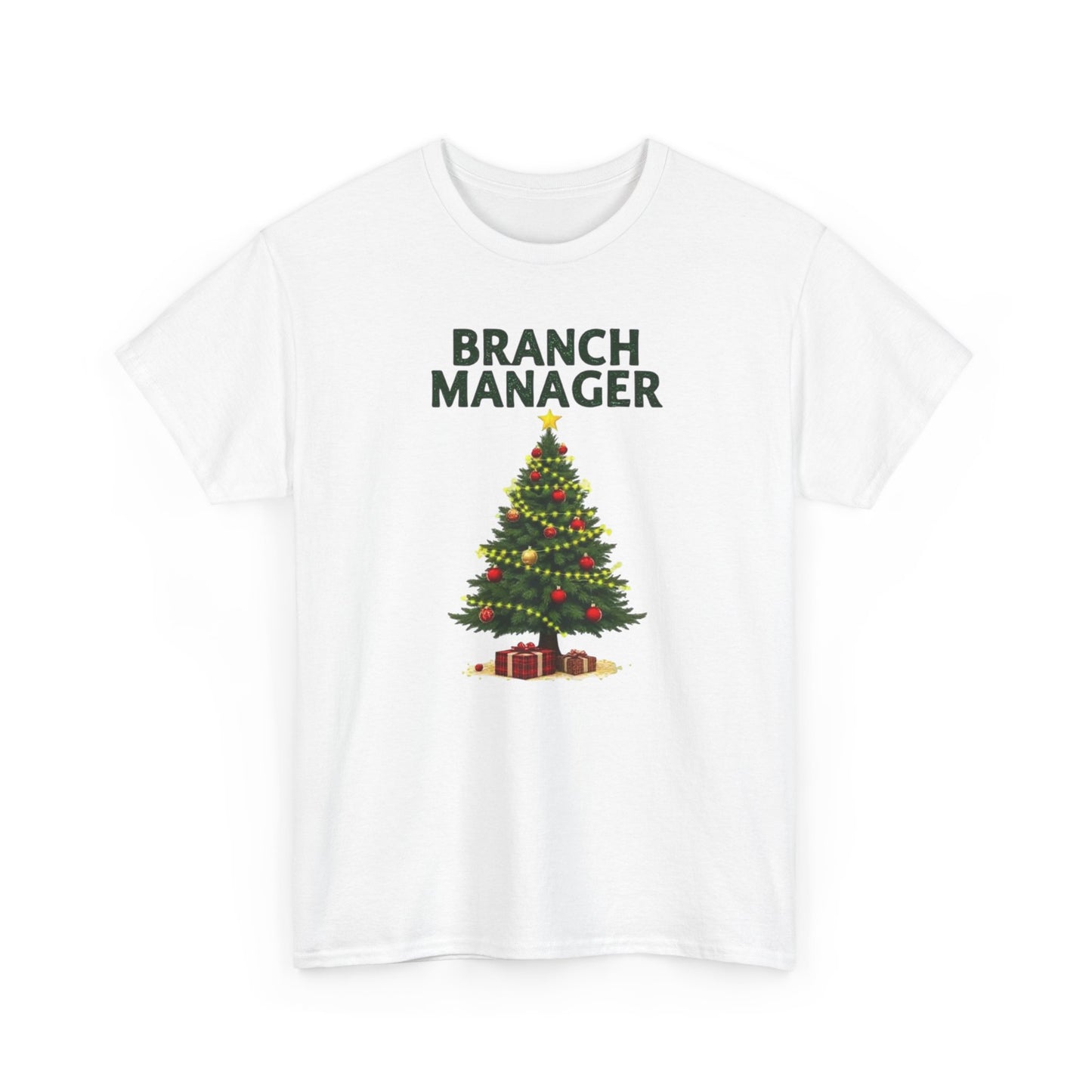 Branch Manager Christmas T‑Shirt - Funny Office Xmas Tree Tee