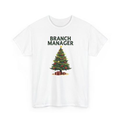 Branch Manager Christmas T‑Shirt - Funny Office Xmas Tree Tee