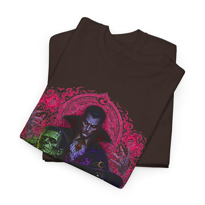Mystic Vampire Trio T-Shirt — Gothic Rainbow Horror Art Tee