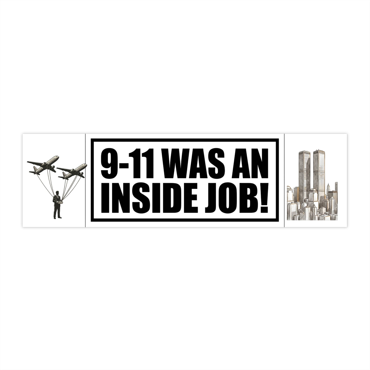 9-11 inside job Bumper Stickers