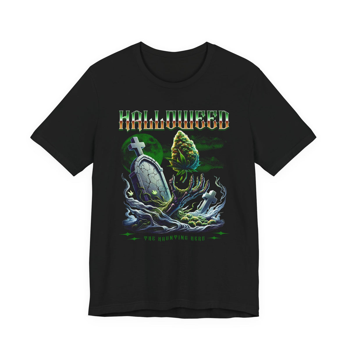 Halloweed, Haunted Herb, Unisex Jersey Short Sleeve Tee