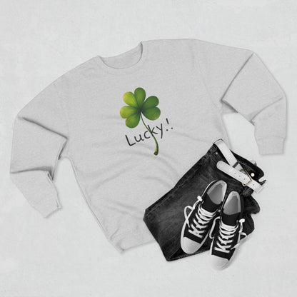 Lucky Clover Crewneck Sweatshirt — St. Patrick’s Day Shamrock Pullover