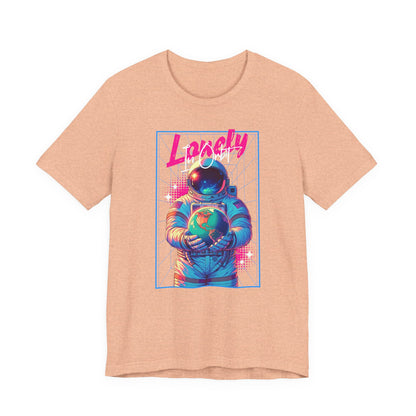 Astronaut Explorer Tee — "Lonely in Orbit" Space Graphic T-Shirt