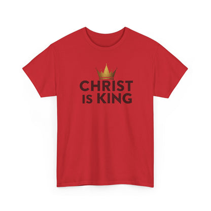 Christ Is King T-Shirt — Christian Faith Tee with Crown Graphic