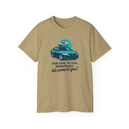 Advanced Car Service Humor Tee, Funny T-Shirt for Mechanics, Auto Enthusiasts, Gift for Dad, Car Lover Apparel, Perfect for Birthdays